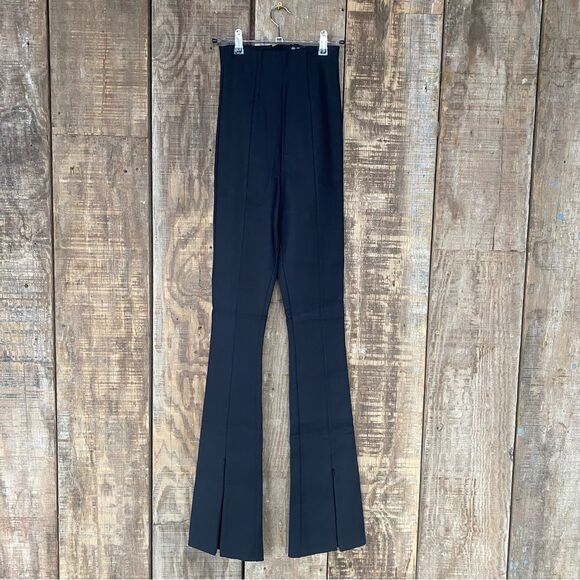 NWT Helsa The Cigarette Pant Black ultra high rise flares bells Revolve XS - Picture 14 of 15